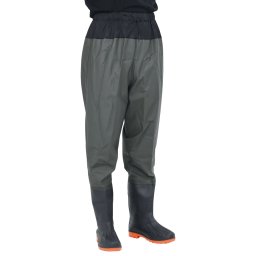 Gossi pantaloni cu talie inalta cu cizme, verde inchis, marimea 38