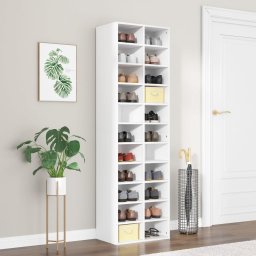 Gossi pantofar, alb, 54x34x183 cm, pal