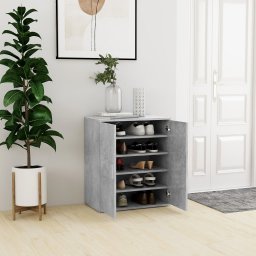 Gossi pantofar, gri beton, 60x35x70 cm, pal