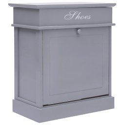 Gossi pantofar, gri, 50 x 28 x 58 cm, lemn de paulownia