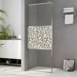 Gossi paravan de dus walk-in, 115 x 195 cm, sticla esg, model piatra