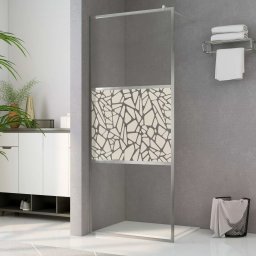 Gossi paravan de dus walk-in, 90 x 195 cm, sticla esg, model piatra