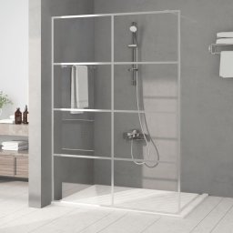 Gossi paravan dus walk-in argintiu 140x195 cm sticla esg transparenta