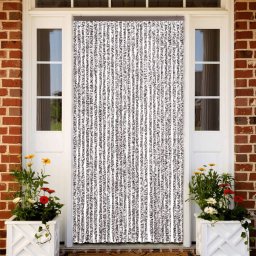 Gossi perdea pentru insecte, maro si bej, 118 x 220 cm, chenille