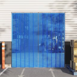 Gossi perdea pentru usa, albastru, 300 mmx2,6 mm 10 m, pvc