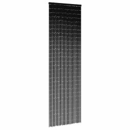 Gossi perdele usa cu insecte gri inchis 56x185 cm bambus