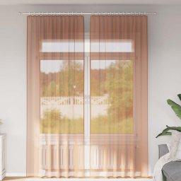Gossi perdele voile cu bucle 2 buc terracota 140x260 cm