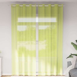 Gossi perdele voile cu oeje 2 buc verde mar 140x300 cm