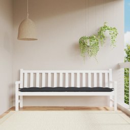 Gossi perna banca de gradina, negru, 200x50x7 cm, material oxford