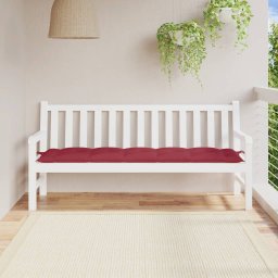 Gossi perna banca de gradina, rosu vin, 180x50x7 cm, material oxford