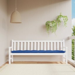 Gossi perna de banca de gradina, albastru, 200x50x7 cm, textil oxford