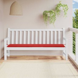 Gossi perna de banca de gradina, rosu, 200x50x3 cm, textil oxford