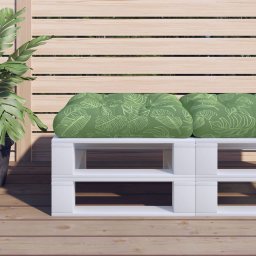 Gossi perna de paleti, model frunze, 60x60x12 cm, textil