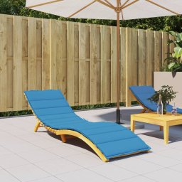 Gossi perna de sezlong, albastru, 200x60x3 cm, textil oxford