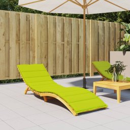 Gossi perna de sezlong, verde aprins, 200x60x3 cm, textil oxford