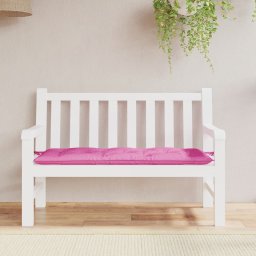 Gossi perna pentru banca de gradina, roz, 120x50x7 cm, textil