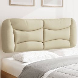 Gossi perna pentru tablie de pat, crem, 140 cm, material textil