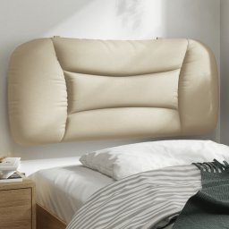 Gossi perna pentru tablie de pat, crem, 80 cm, material textil