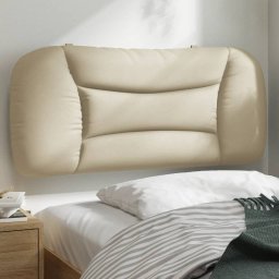 Gossi perna pentru tablie de pat, crem, 90 cm, material textil