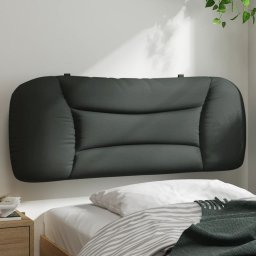 Gossi perna pentru tablie de pat, gri inchis, 100 cm, material textil