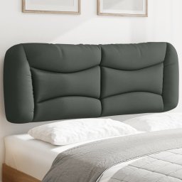 Gossi perna pentru tablie de pat, gri inchis, 120 cm, material textil
