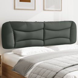 Gossi perna pentru tablie de pat, gri inchis, 180 cm, material textil