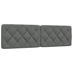 Gossi perna pentru tablie de pat, gri inchis, 180 cm, material textil