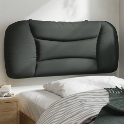 Gossi perna pentru tablie de pat, gri inchis, 90 cm, material textil