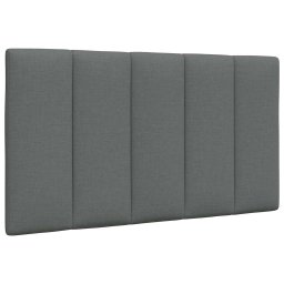Gossi perna pentru tablie de pat, gri inchis, 90 cm, material textil