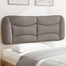 Gossi perna pentru tablie de pat, gri taupe, 120 cm, material textil