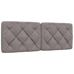 Gossi perna pentru tablie de pat, gri taupe, 120 cm, material textil