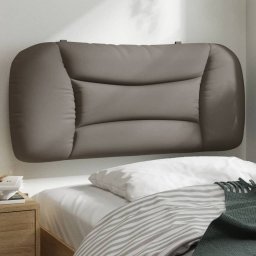 Gossi perna pentru tablie de pat, gri taupe, 90 cm, material textil