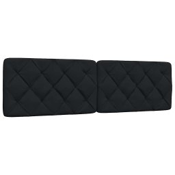 Gossi perna pentru tablie de pat, negru, 180 cm, material textil