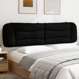 Gossi perna pentru tablie de pat, negru, 200 cm, material textil