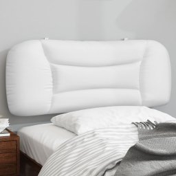 Gossi perna pentru tablie pat, alb, 100 cm, piele artificiala