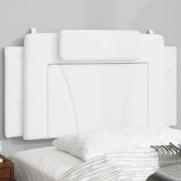 Gossi perna pentru tablie pat, alb, 100 cm, piele artificiala