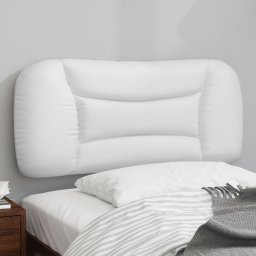 Gossi perna pentru tablie pat, alb, 90 cm, piele artificiala