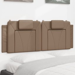 Gossi perna pentru tablie pat, cappuccino, 120 cm, piele artificiala