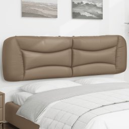 Gossi perna pentru tablie pat, cappuccino, 180 cm, piele artificiala