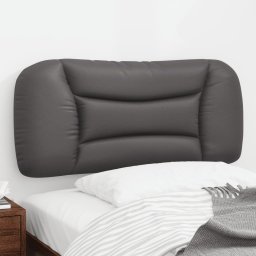 Gossi perna pentru tablie pat, gri, 80 cm, piele artificiala