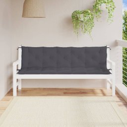 Gossi perne banca de gradina 2 buc., antracit, tesatura oxford