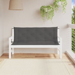 Gossi perne banca de gradina 2 buc., antracit, tesatura oxford