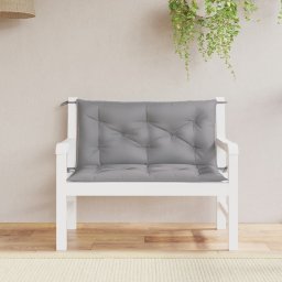 Gossi perne banca de gradina 2 buc., gri, 100x50x7cm, tesatura oxford