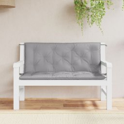 Gossi perne banca de gradina 2 buc., gri, 120x50x7cm, tesatura oxford