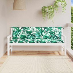 Gossi perne banca de gradina 2 buc., model frunze, 180x50x7cm, textil