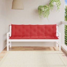Gossi perne banca de gradina 2buc., rosu, 180x50x7cm, tesatura oxford