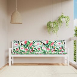Gossi perne banca de gradina, 2 buc., multicolor, 200x50x7cm, oxford