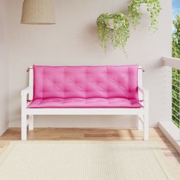 Gossi perne banca de gradina, 2 buc., roz, 150x50x7 cm, textil