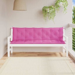 Gossi perne banca de gradina, 2 buc., roz, tesatura oxford