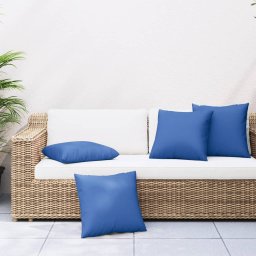 Gossi perne de canapea, 4 buc., albastru regal, 60x60 cm, textil
